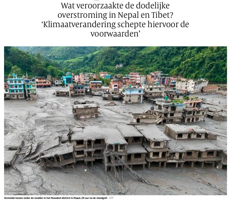 We zijn niet opgewassen tegen klimaatgeweld dat op ons afkomt